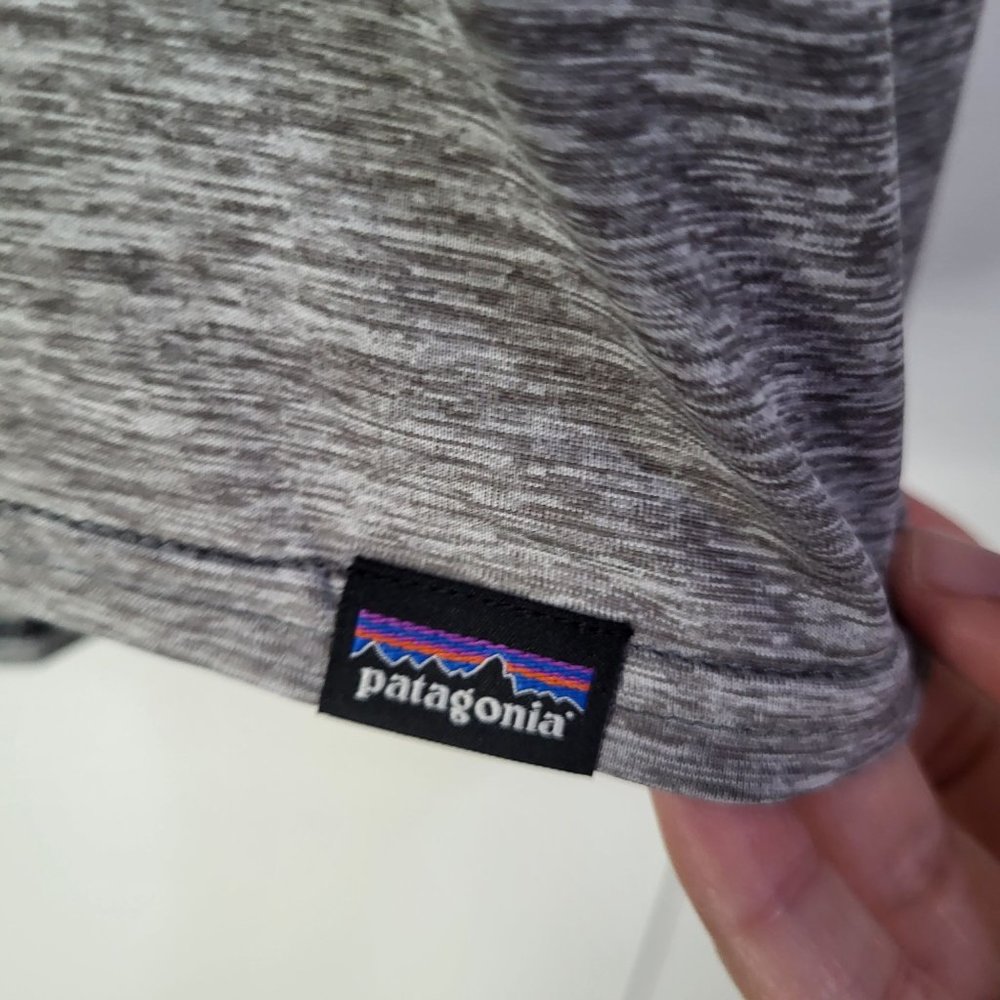 patagonia Capilene Cool Daily Hoody Long Sleeved Hooded Shirt Gray SZ XL - Picture 4 of 7